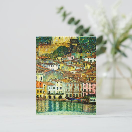 Carte Postale Malcesine sur le lac de Garde (1913), Gustav Klimt (Debout devant)