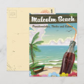 Carte Postale Malcolm Beach, Providenciales, Îles Turques-et-Caï (Devant / Derrière)
