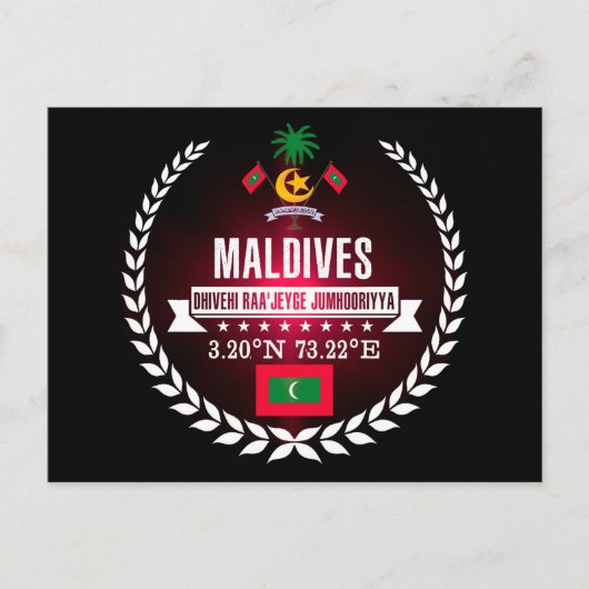Carte Postale Maldives (Devant)