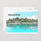 Carte Postale Maldives (Devant / Derrière)