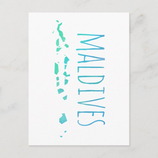 Carte Postale Maldives (Devant)