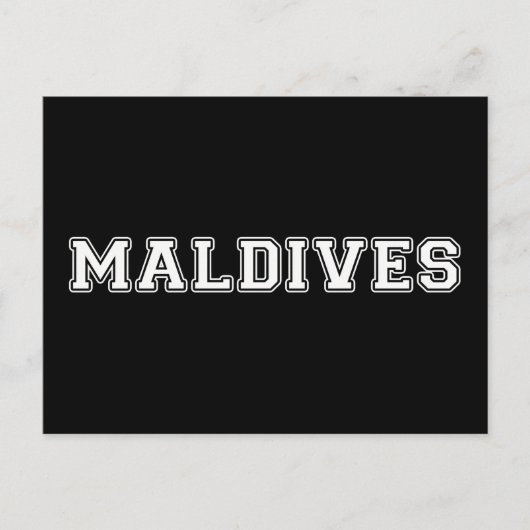 Carte Postale Maldives (Devant)