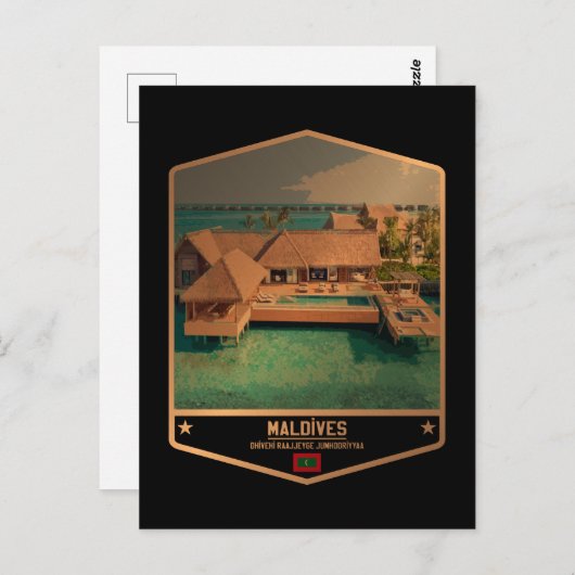 Carte Postale Maldives (Devant / Derrière)