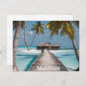 Carte Postale Maldives 2 (Devant / Derrière)