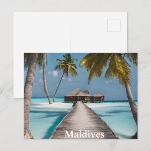 Carte Postale Maldives 2 (Devant / Derrière)
