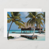 Carte postale Maldives (4) (Devant / Derrière)