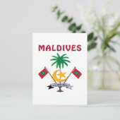 Carte Postale MALDIVES Armoiries (Debout devant)