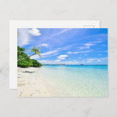 Carte Postale Maldives beach scene postcard (Devant / Derrière)