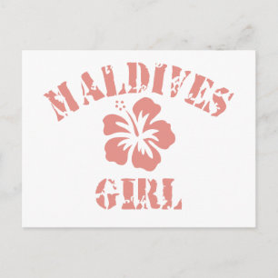 Carte Postale Maldives Rose