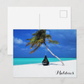 Carte Postale Maldives Tropical Beach Travel Photo (Devant / Derrière)