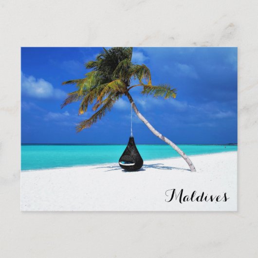 Carte Postale Maldives Tropical Beach Travel Photo (Devant)