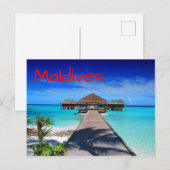 Carte Postale Maldives Tropical Island Resort (Devant / Derrière)