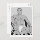 Carte Postale "Mâle Alpha" (Devant / Derrière)