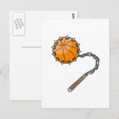 Carte Postale mâle de basketball (Devant / Derrière)