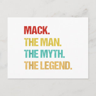 Carte Postale Mâle Mack L'Homme Le Mythe La Légende