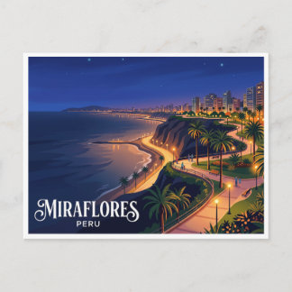 Carte Postale Malecón de Miraflores Lima Pérou