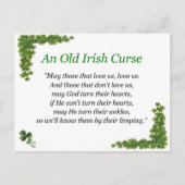 Carte Postale malédiction irlandaise (Devant)