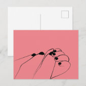 Carte Postale Mâles de bébé monochrome (Devant / Derrière)