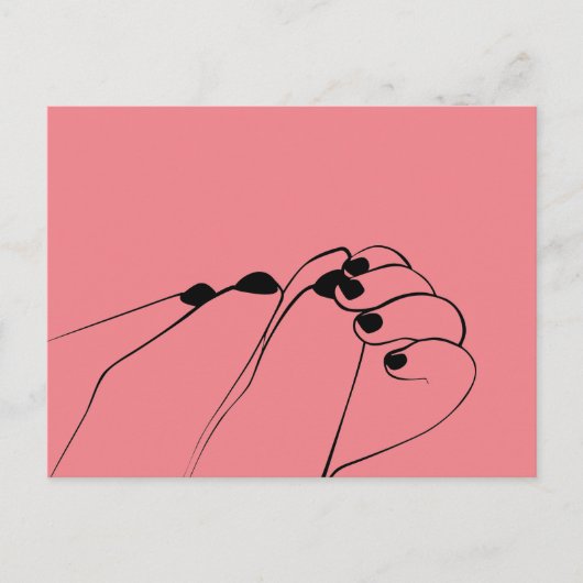 Carte Postale Mâles de bébé monochrome (Devant)