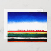 Carte Postale Malevich - Cavalerie rouge (Devant / Derrière)