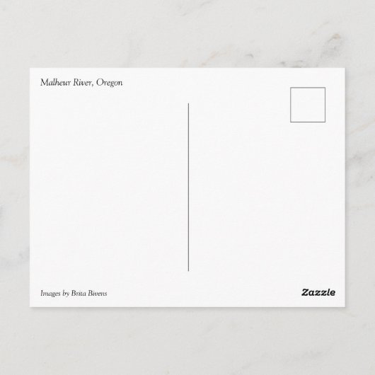 Carte Postale Malheur (Dos)