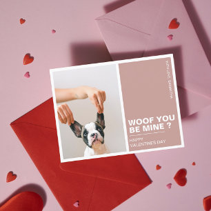 Carte Postale Malheur à vous soyez mien   Chien de Valentines