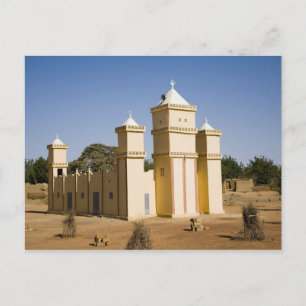 Carte Postale Mali, Bamako. Mosquée, route de Bamako-Djenne
