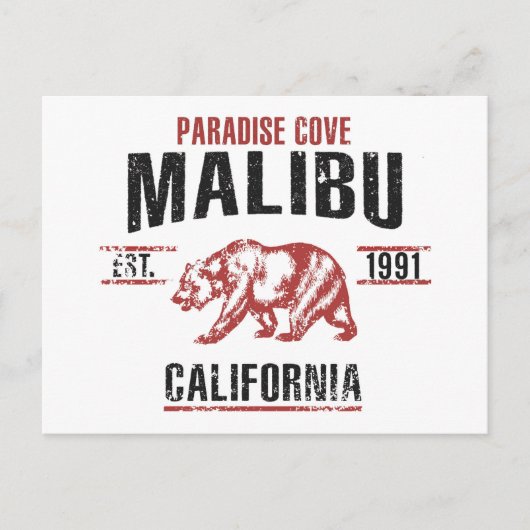 Carte Postale Malibu (Devant)