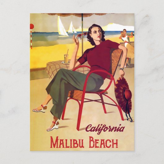 Carte Postale Malibu Beach (Devant)