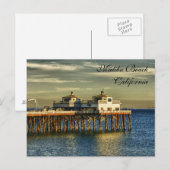 Carte Postale Malibu Beach, Californie (Devant / Derrière)