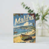Carte Postale Malibu Beach Vintage (Debout devant)