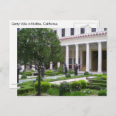 Carte Postale Malibu California Art Villa (Devant / Derrière)