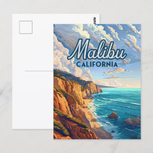 Carte Postale Malibu California Los Angeles El Matador Beach