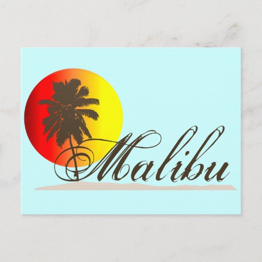 Carte Postale Malibu California Souvenir (Devant)