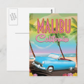 Carte Postale Malibu Californie (Devant / Derrière)