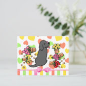 Carte Postale Malicieux Black Labrador (Debout devant)