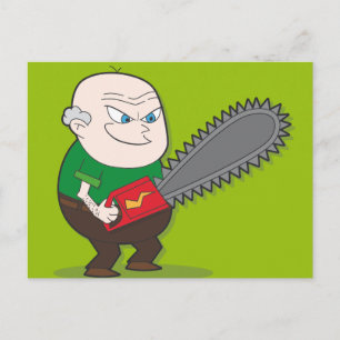 Carte Postale Malin Chainsaw homme