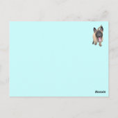 Carte Postale malinois (Dos)