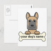 Carte Postale Malinois belge (Devant / Derrière)