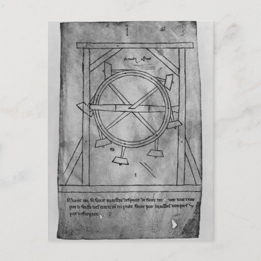 Carte Postale Mallets et roues à mouvement perpétuel (Devant)