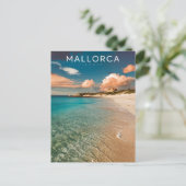 Carte Postale Mallorca, Espagne Voyage de plage (Debout devant)