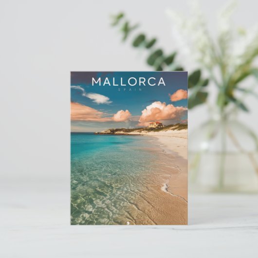 Carte Postale Mallorca, Espagne Voyage de plage (Debout devant)