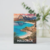 Carte Postale Mallorca, Espagne Voyage de plage (Debout devant)