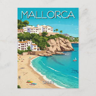 Carte Postale Mallorca Espagne Voyage Vintage