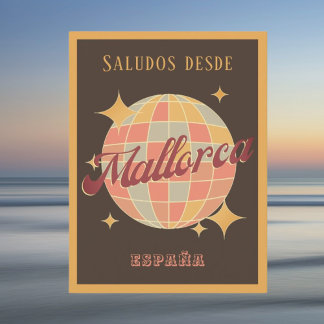 Carte postale Mallorca España Espagne Retro Parti