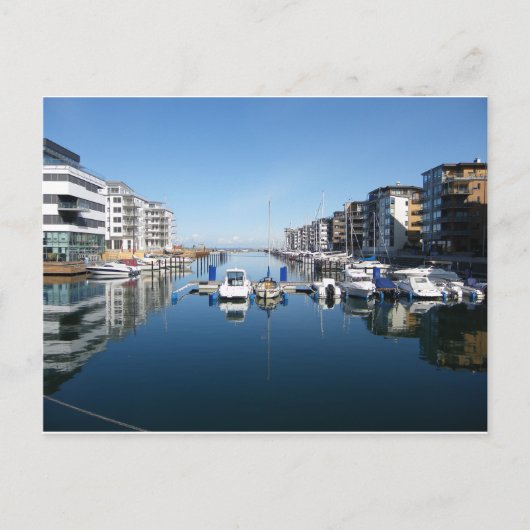 Carte Postale Malmo Marina Suède Sunny Photo (Devant)