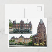 Carte Postale malmo postal (Devant / Derrière)