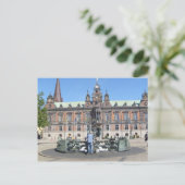 Carte Postale Malmö Suède - Hôtel de ville (Debout devant)