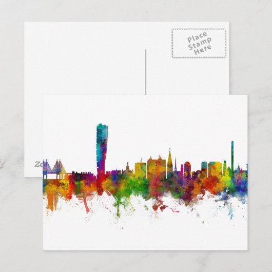 Carte Postale Malmo Suède Skyline (Devant / Derrière)