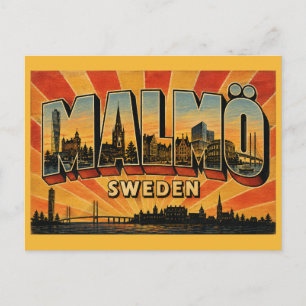 Carte Postale Malmö Suède Turning Torso et Vieille Ville